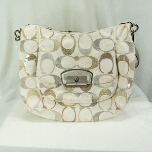 Canvas Coach Crossbody Bag